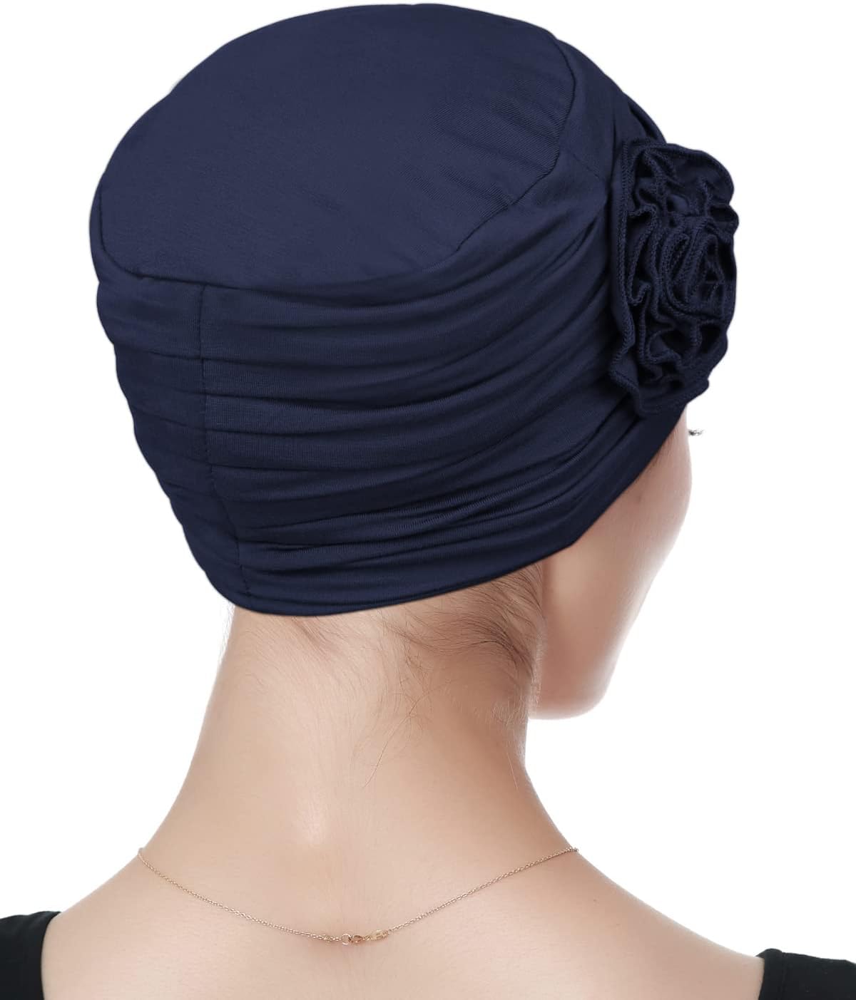 Alnorm Flower Design Chemo Hair Loss Caps Cancer Headwear for Women - Image 5