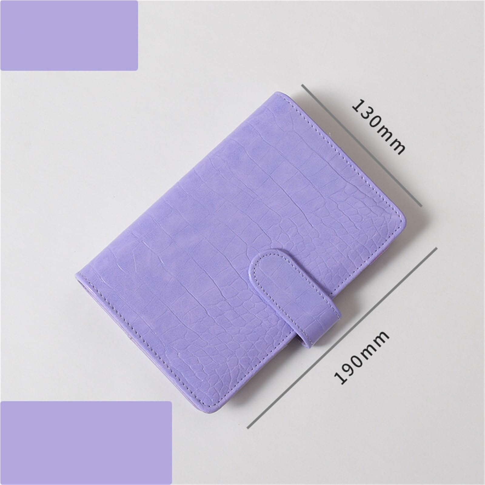 Carnet de notes en cuir PU à feuilles mobiles, 3 pièces Pour L'écriture(Color3)