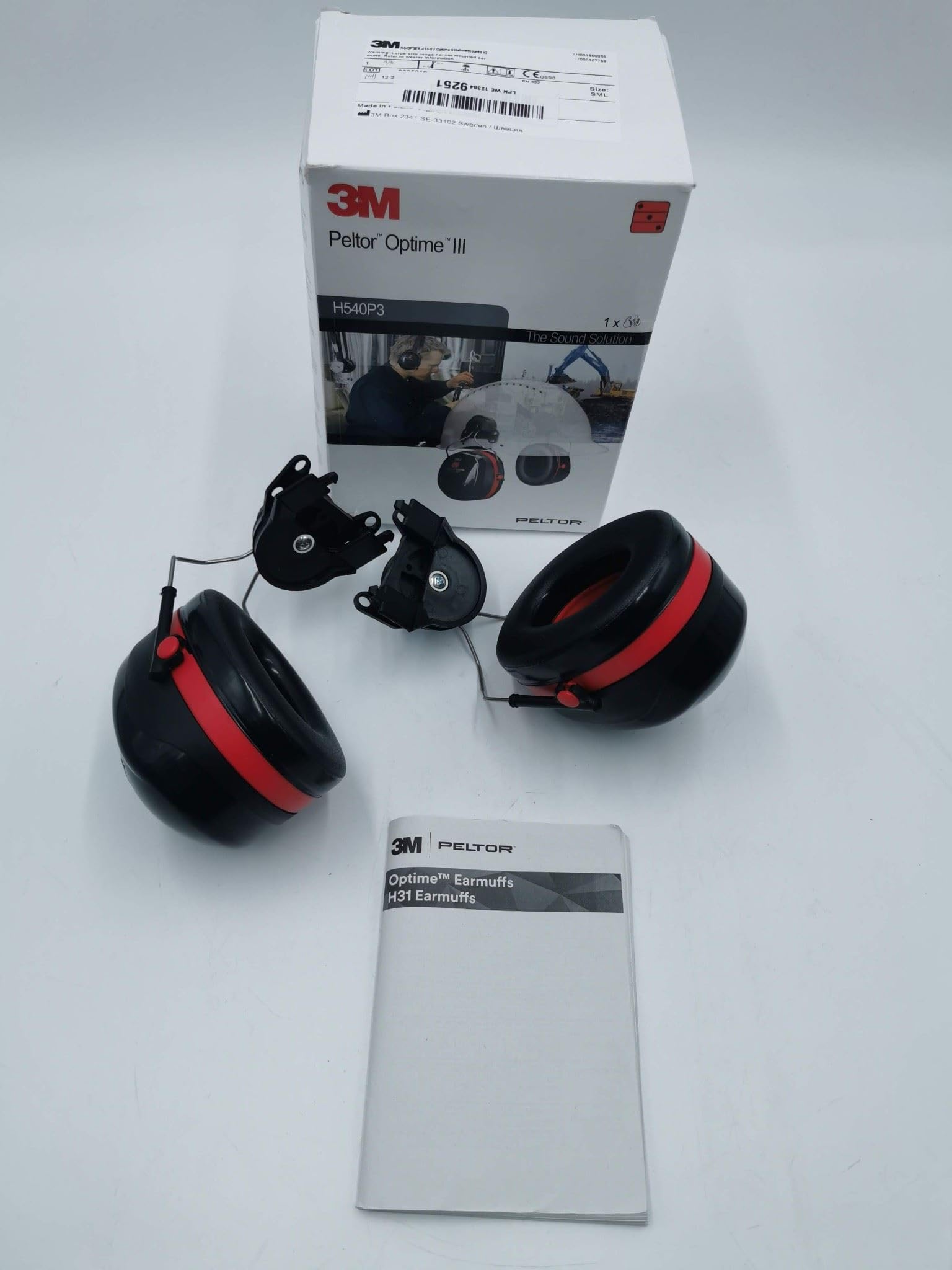 3M H540P3EA Peltor Optime III Kapselgehörschutz, Schwarz