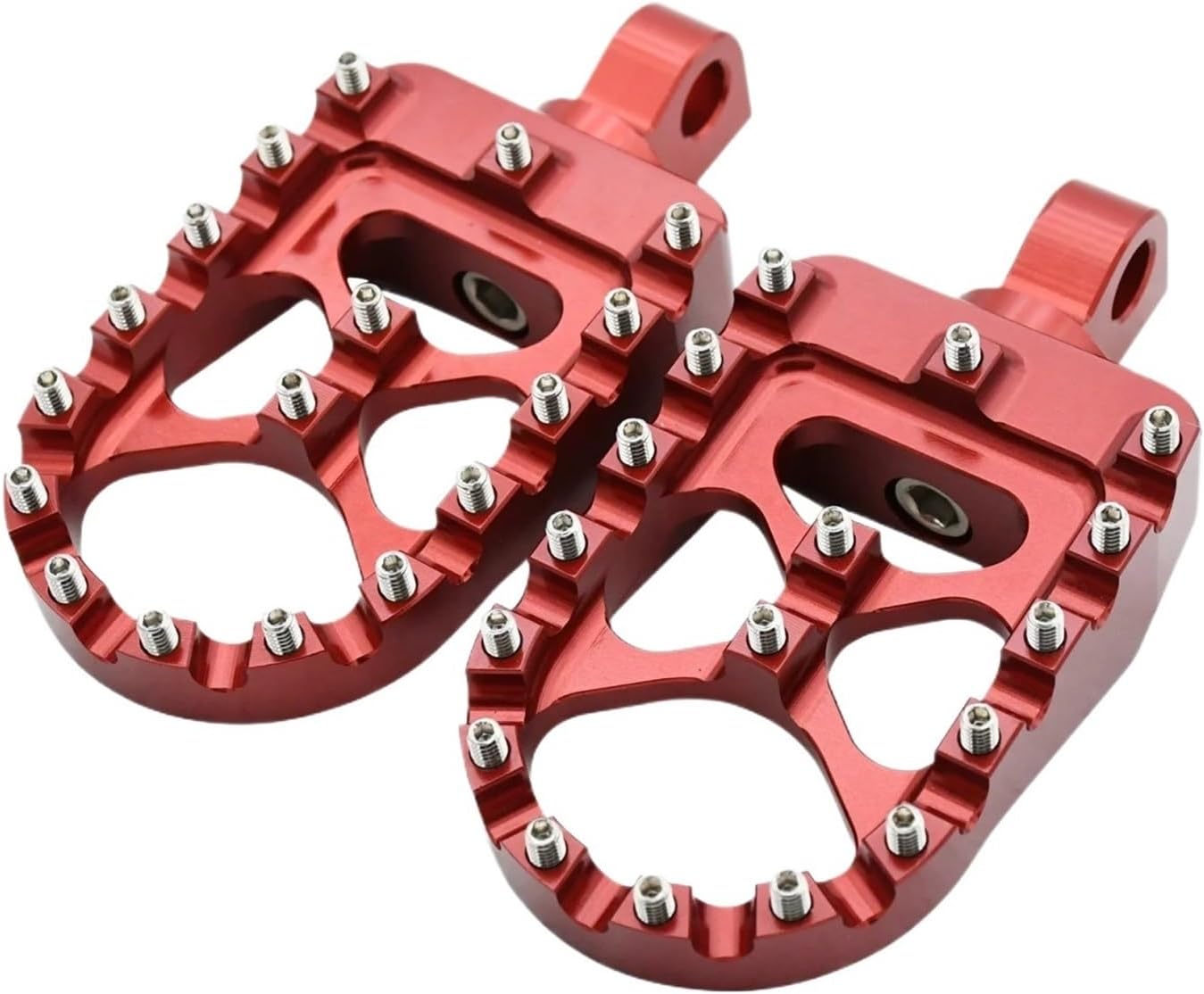 Motorcycle Wide Fat Footpegs 360° Roating Floor Boards Fit For Harley Fat Fit For Softail Sportster Motocross Universal(2)