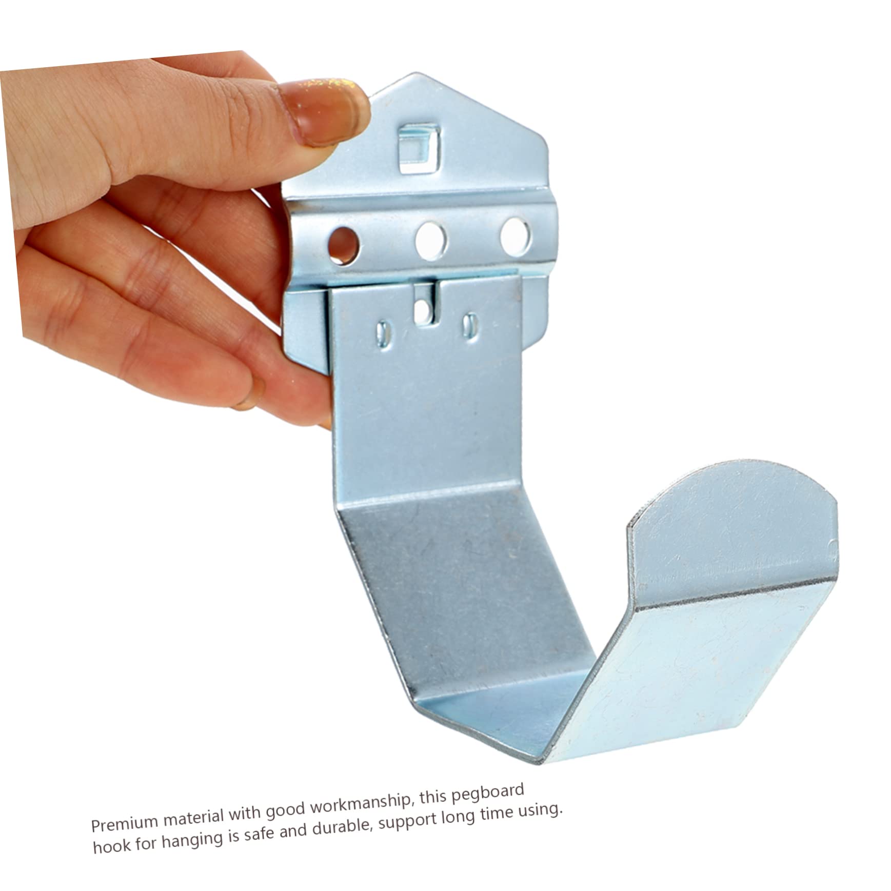 STOBAZA Sturdy Pegboard Hangers Tool Storage Hooks Garage Pegboard Hooks 2 Pack for Screwdriver Wrenches