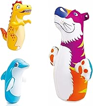 Toys Inflatable Toys Hit Me Dragon/Dolphin/Tiger Toy Large Size 44 Cm X 98 Cm for Child Age 5+ Years I Heavy Material I Pack of 1 I Model As Per Availability,Multicolor…