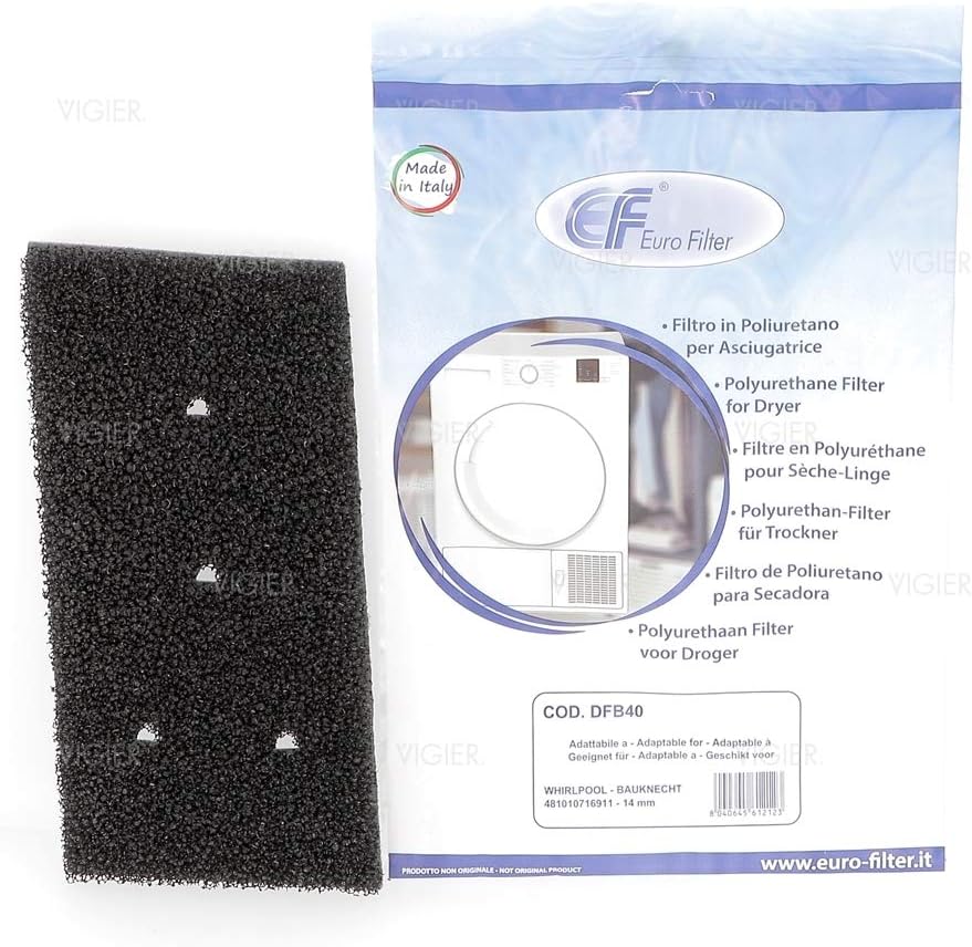 Klassisch Gray Dryer Filter For Code 481010716911