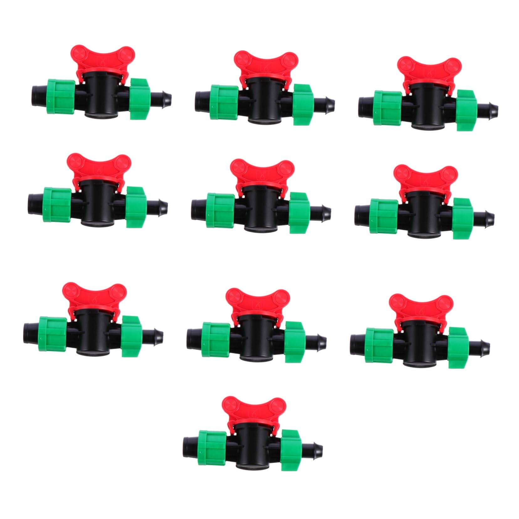 Milisten 2 Set Connettori Per Irrigazione Valvole Chiusura Accessori Resistenti E Antileak Per Gocciolante 10 Pezzi*2