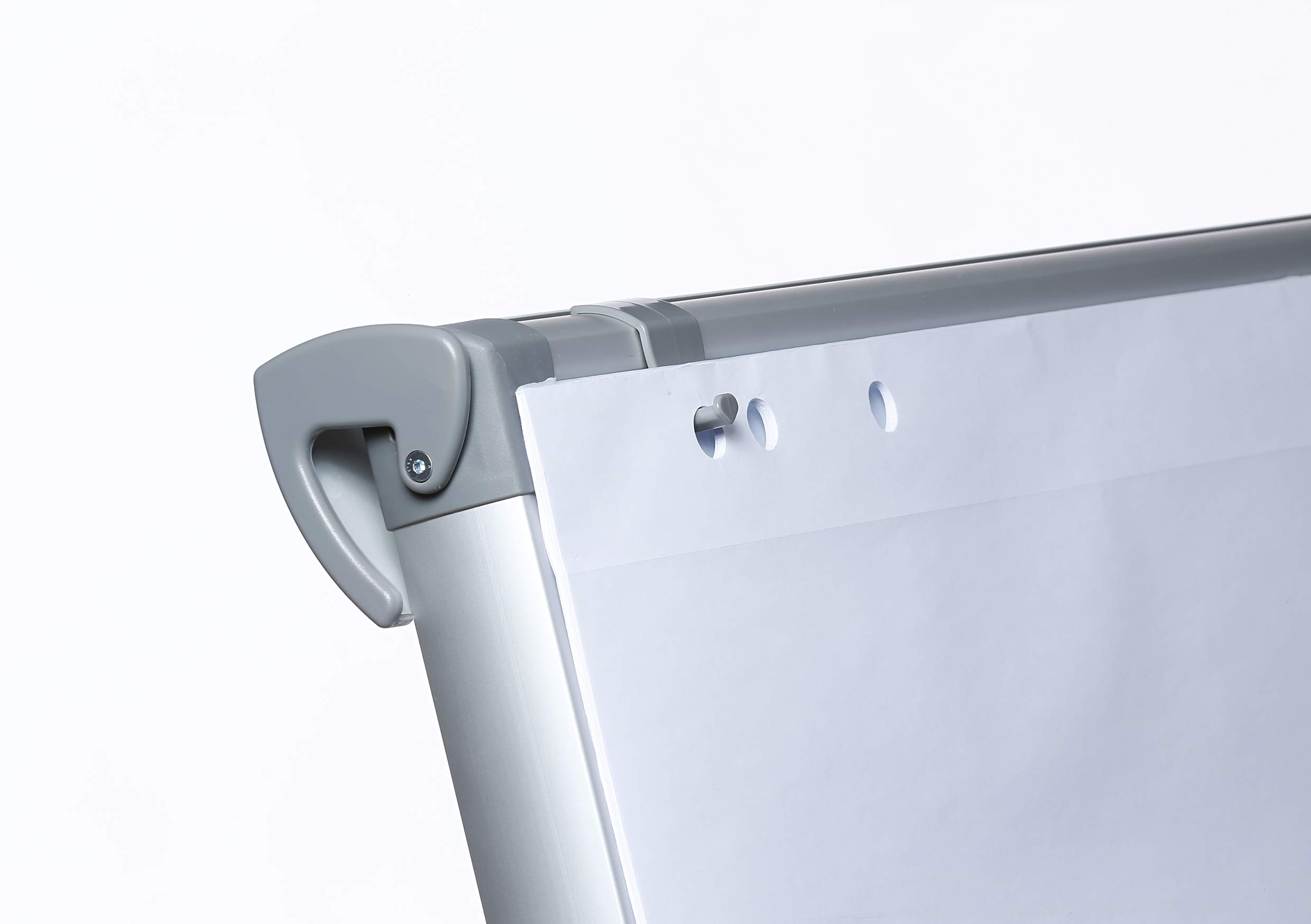 Dahle 96011-15731 Professional Flip-Chart (Schreibfläche: 105 x 68 cm, Aufstellhöhe 195 cm, höhenverstellbar, mit Ablagefach, magnetisch)