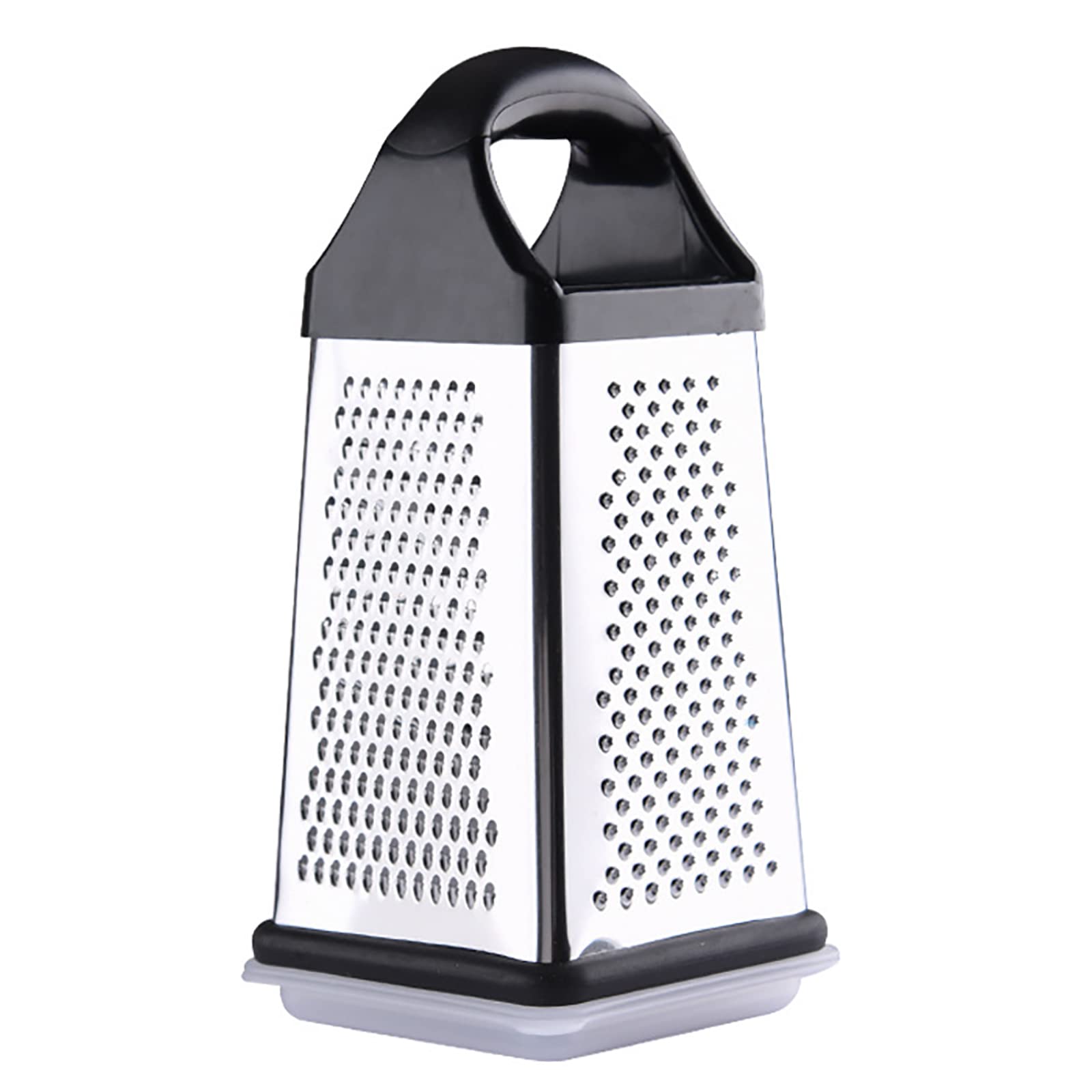 Grattugia per Formaggio, grattugia in Acciaio Inox, grattugie per spezie a 4 Lati con Manico, affetta, sminuzza, grattugia Verdure, Zenzero, Patate, grattugia Portatile per Alimenti, gratt