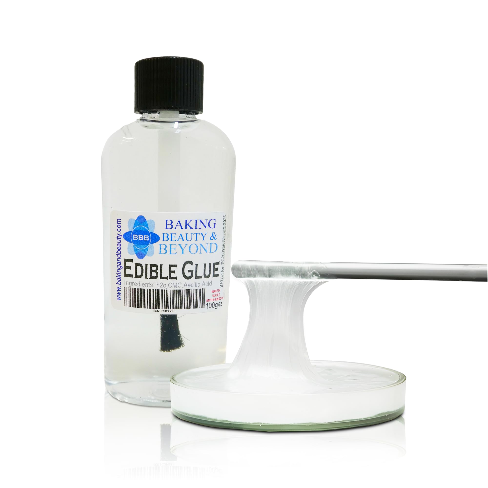 Professional Edible Glue Pro Bakers Choice for Cake Craft Sugar Craft and More in 3 Sizes (100g)
