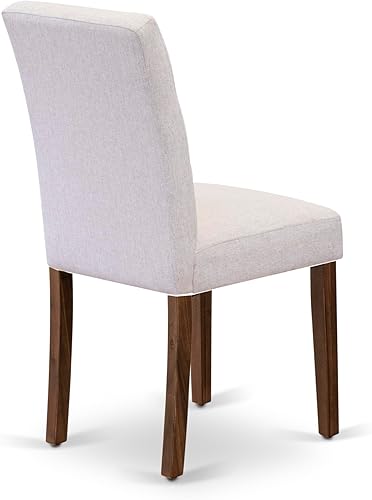 Miniatura 10 de East West Furniture ANAS3-AWA-08 Juego de mesa de comedor de cocina de 3 piezas contiene una mesa moderna y 2 sillas de comedor tapizadas de tela de