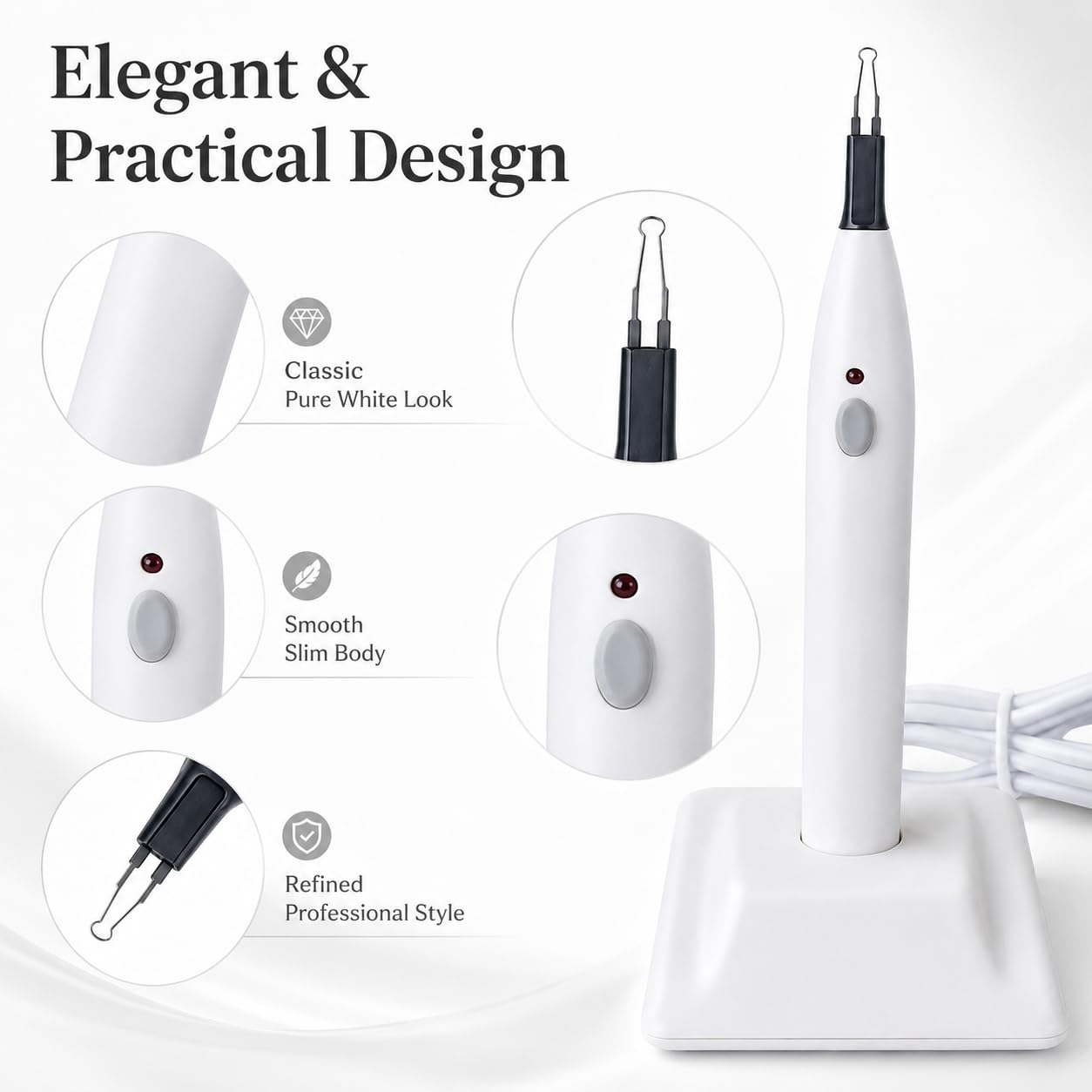 Dental Guttapercha Tooth Cortador de encías Endo Gutta Cutter Temperatura máxima 260 ℃ + 4 agujas para fiebre, cortador dental, para odontología profesional, clínica o laboratorio