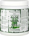 Nature's Moisture 100% Pure Aloe Vera Gel from Freshly Cut Aloe 500g - Ideal for All Skin & Hair Types, After Sun Care, Dry Skin Hydration, Acne, Suitable for Face, Body, Hair, Cruelty-Free