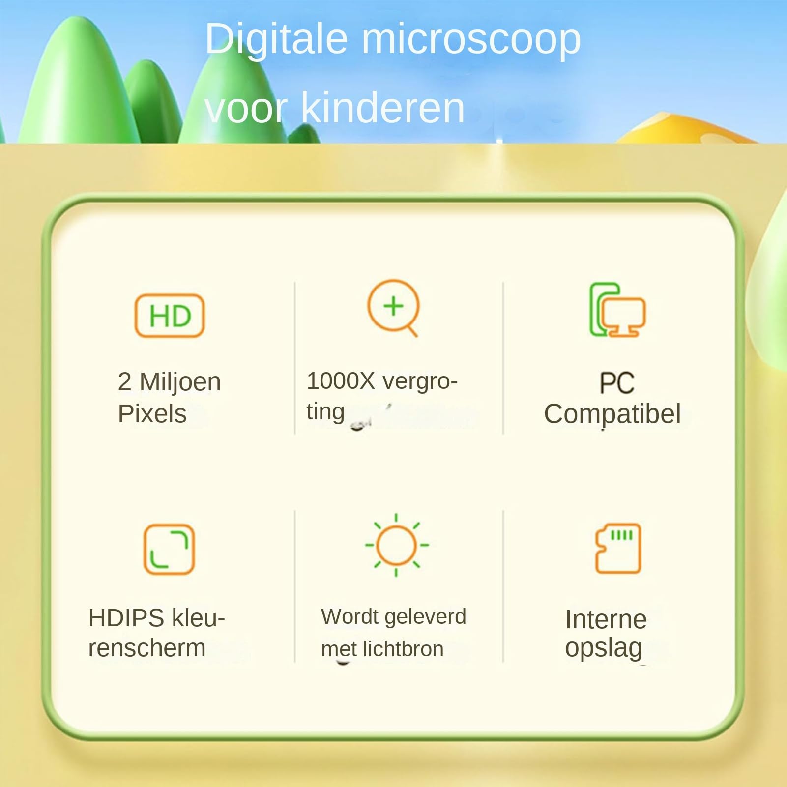 Microscopio per bambini – Microscopio scientifico educativo per bambini | dispositivo ottico portatile 1000x | Microscopi di biologia nel laboratorio domestico per l'osservazione microbiologica