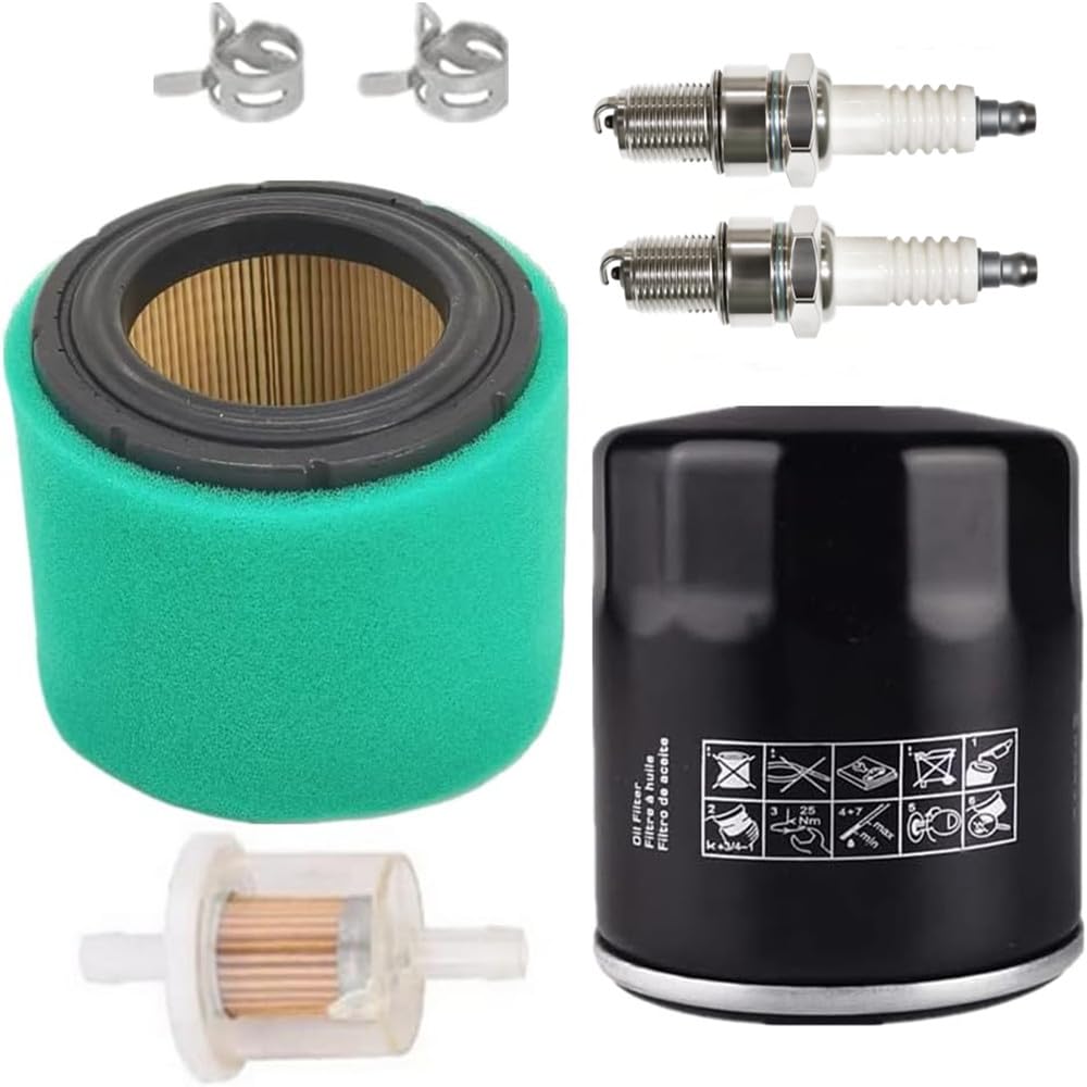 Gewxgzo FJ180V Air Filter Tune Up Kit Replace for Kawasaki 11029-0032 11029-0019 11029-7023 11029-0049 Oil Filter Spark Plug