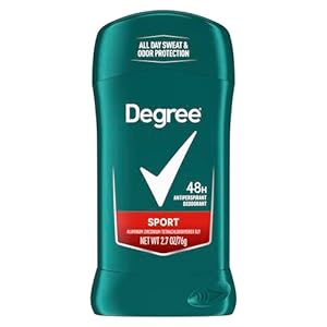 Degree Men Original Protection Antiperspirant Deodorant Sport Pack of 6 48-Hour Sweat and Odor Protection Antiperspirant For Men 2.7 oz