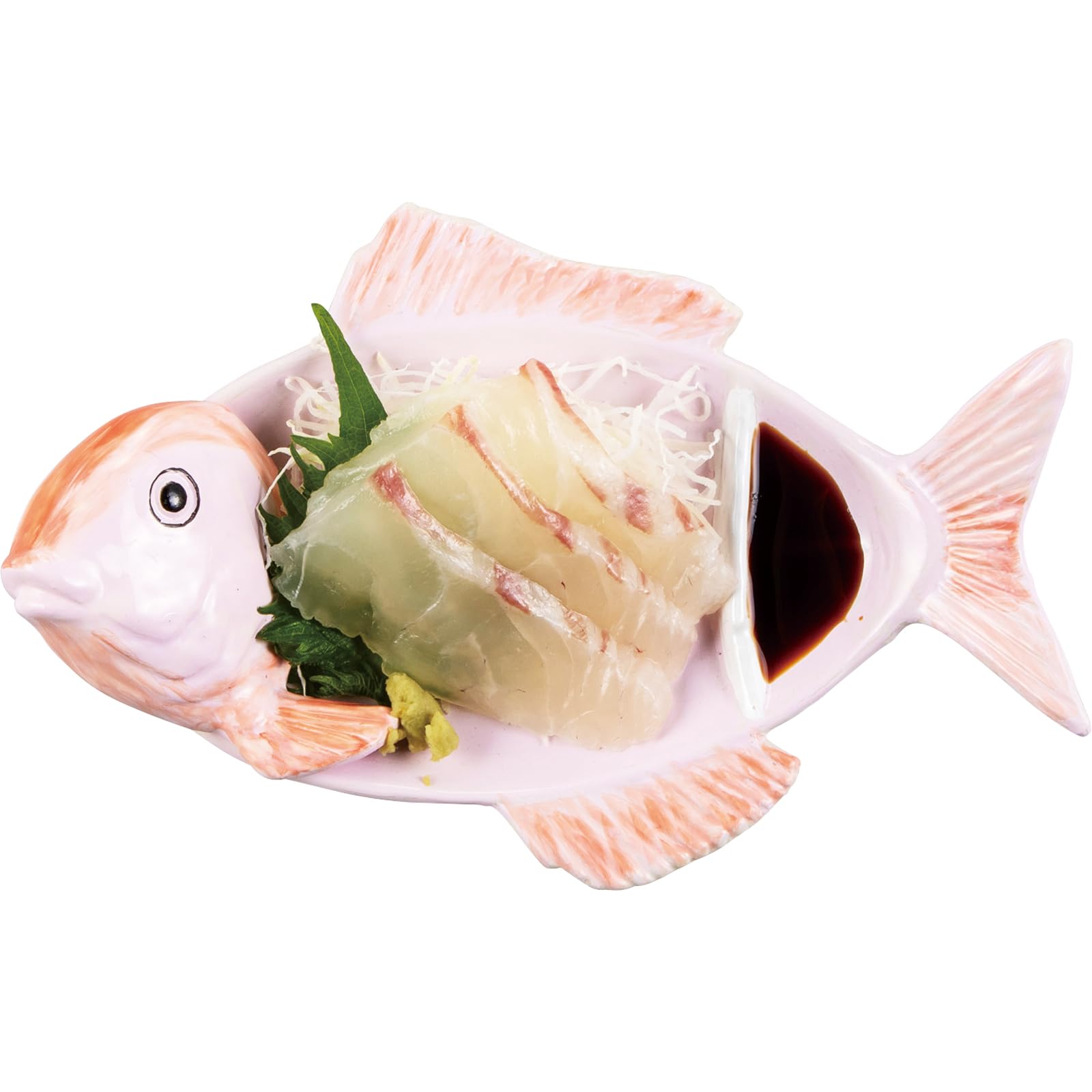 Amazon.co.jp: サンアート おもしろ食器 「 鯛の尾頭付 おさしみ皿