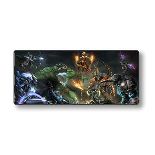 BIRD'S MIND® Dota Mousepad | Extended | Non Slip Rubber Base | Stitched Edges | Speed Type XL for Laptop Computers Gaming Office Home (L x H 30 x 13 Inch)