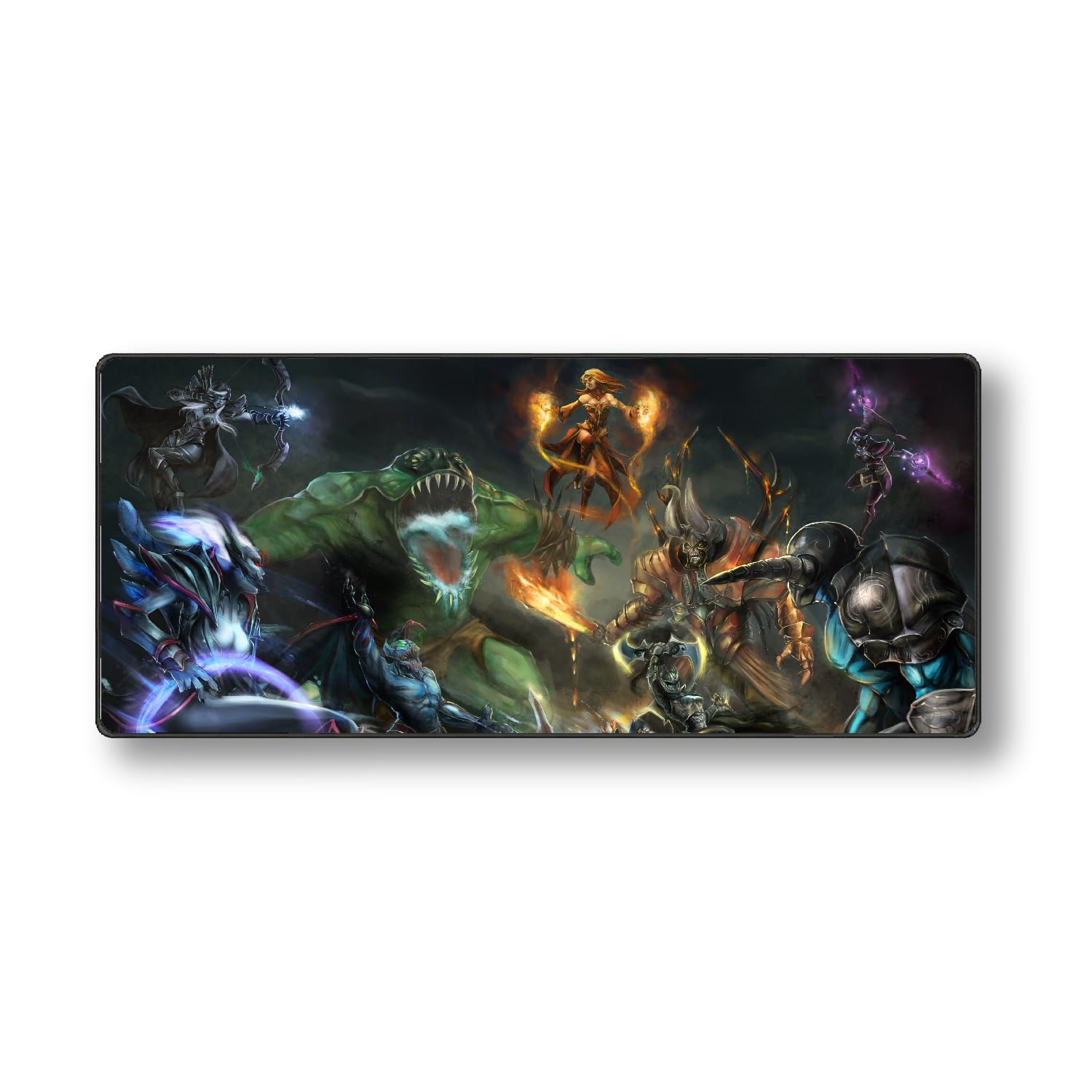 BIRD'S MIND® Dota Mousepad | Extended | Non Slip Rubber Base | Stitched Edges | Speed Type XL for Laptop Computers Gaming Office Home (L x H 30 x 13 Inch)-image-38