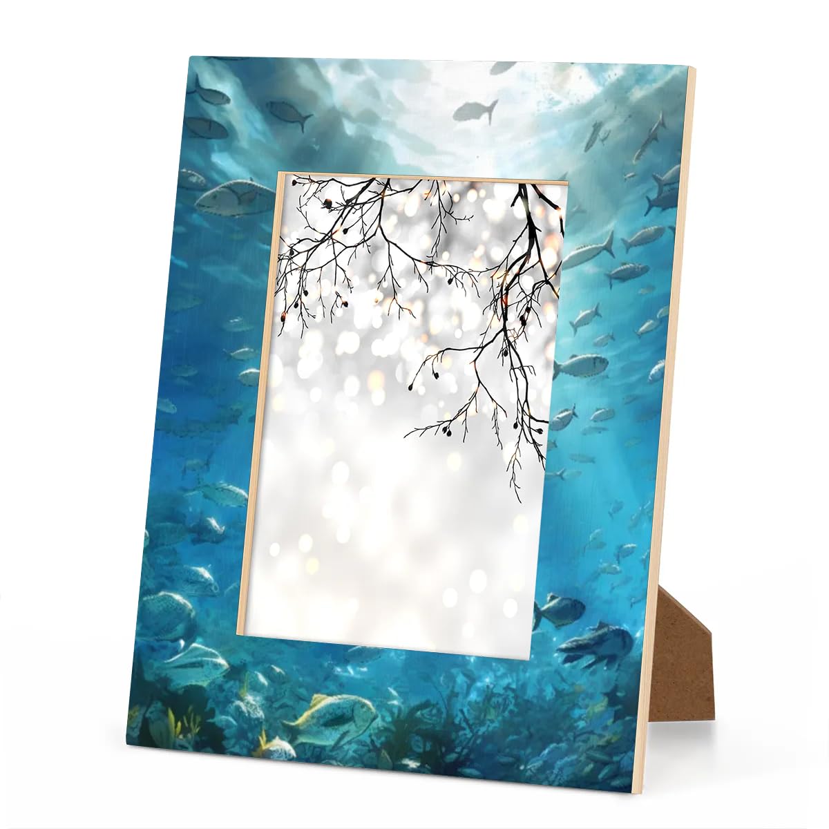 Amazon.com - Cholyzma Underwater Sea World Picture Frame 5x7, Blue