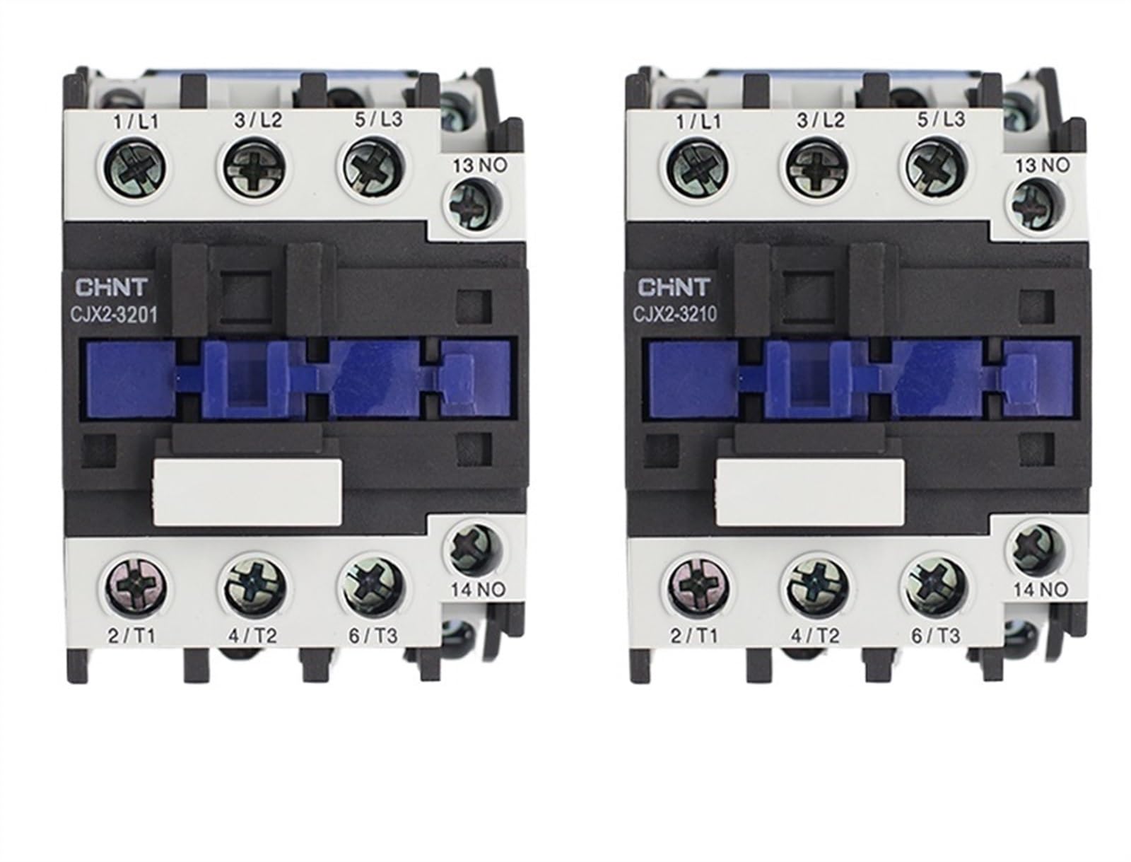 JJHQOKYNA CJX2-1210/CJX2-1201 AC Contactor 12A 3 Phase 3-Pole NO Coil Voltage 380V 220V 110V 36V 24V 50/60Hz Din Rail Mounted(Cjx2-1201 Ac 380v)