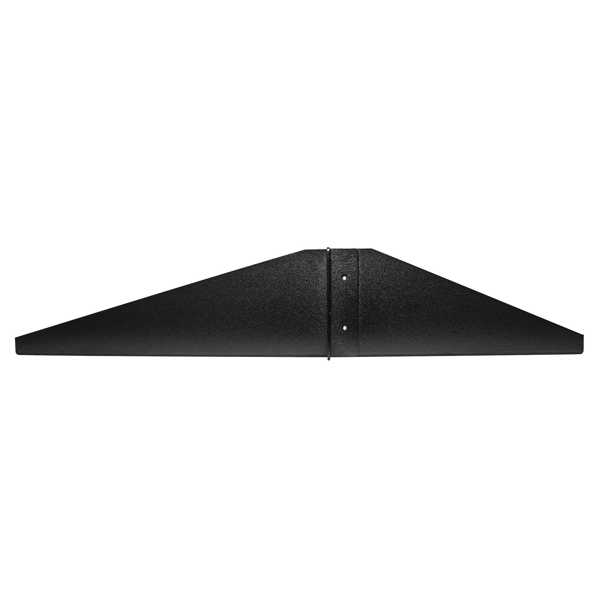 StarTech.com Półka na serwery 2U, montowana na środku, uniwersalna wentylowana taca wspornikowa do stojaka na sprzęt sieciowy 48 cm, stal wytrzymała, pojemność 90 kg, głębokość 50 cm, czarna (SHELF-2U-20-CENTER-V)