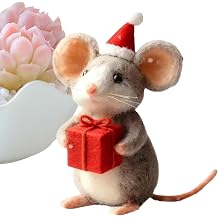 Felt Animals Christmas-Themed Cute Collectible Figurine Toys