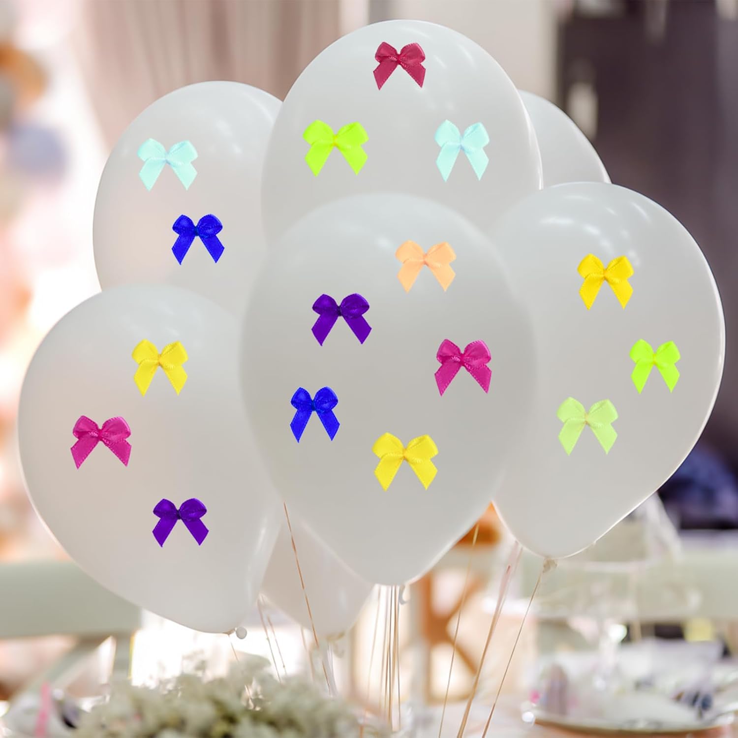 Mini Bows for Crafts, 250 PCS Fabric Bows for Crafting Decoration Clothes Ornament,Satin Ribbon Tiny Bow DIY Embellishments DIY Accessories Theme Party - Image 7