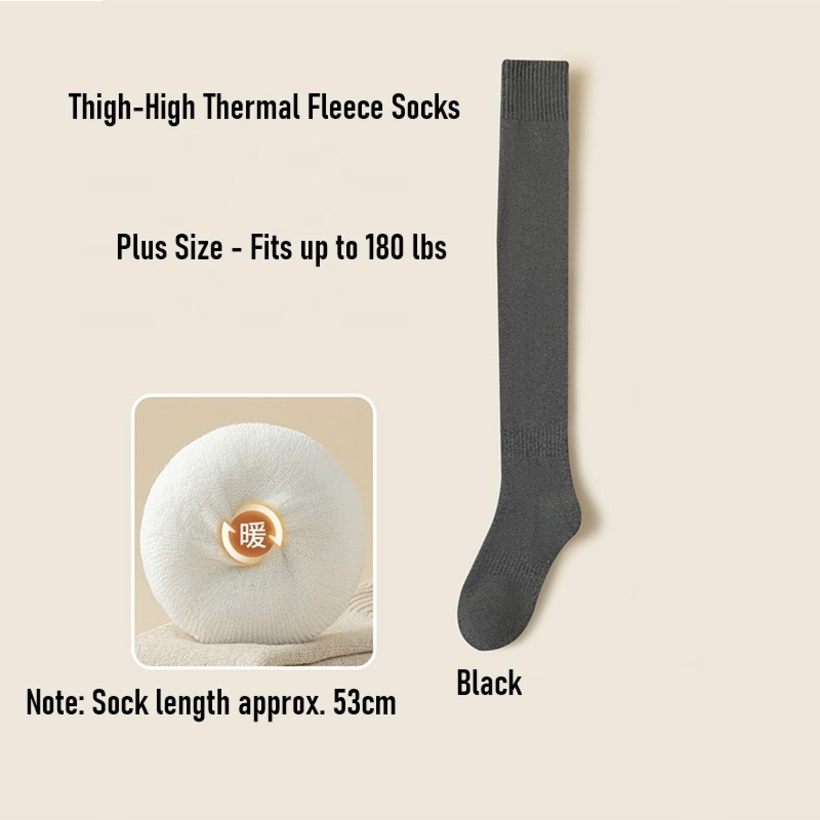 3 Pares De Calcetines Más Anchos Y Más Grandes,Medias Para Botas, Calcetines Hasta El Muslo,Punto De Algodón Extralargo, Cálido, Grueso,Alto,Largo,Calentadores De Piernas Para Mujer,