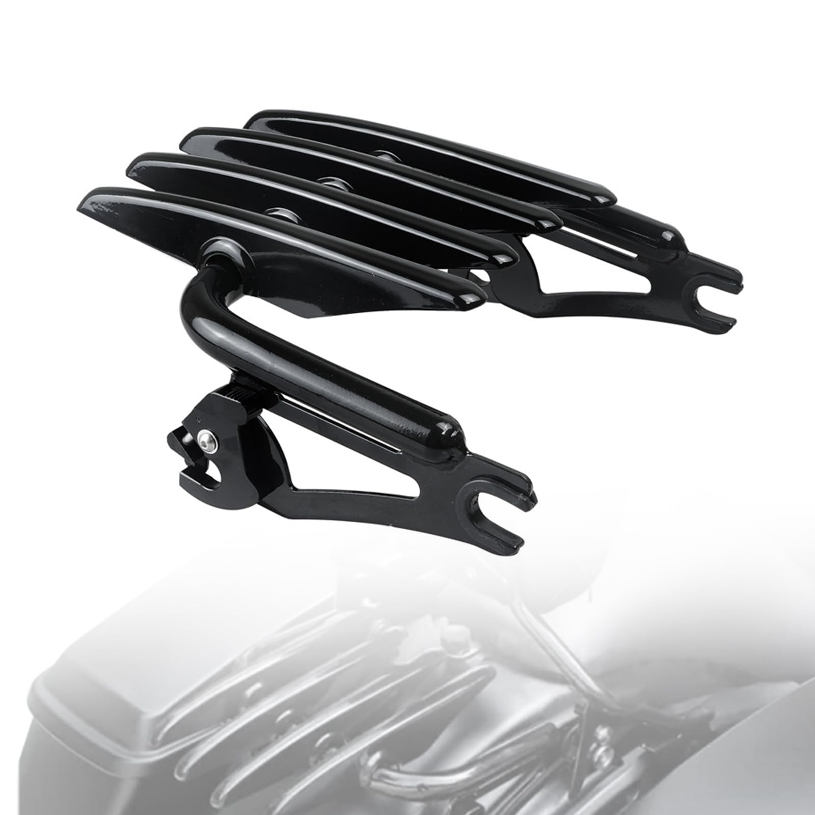 Motociclette Portapacchi, Portapacchi Posteriore Rimovibile, Portapacchi Invisibili, Compatibile con Touring Harley dal 2009 in poi