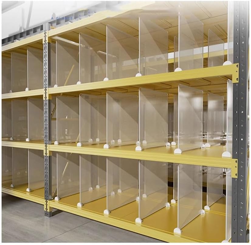 Amazon｜棚仕切り板, 透明 棚の仕切り、 棚オーガナイザー、 多目的 棚セパレータ 寝室用、 オフィス、 倉庫型スーパーマーケット (色 ...