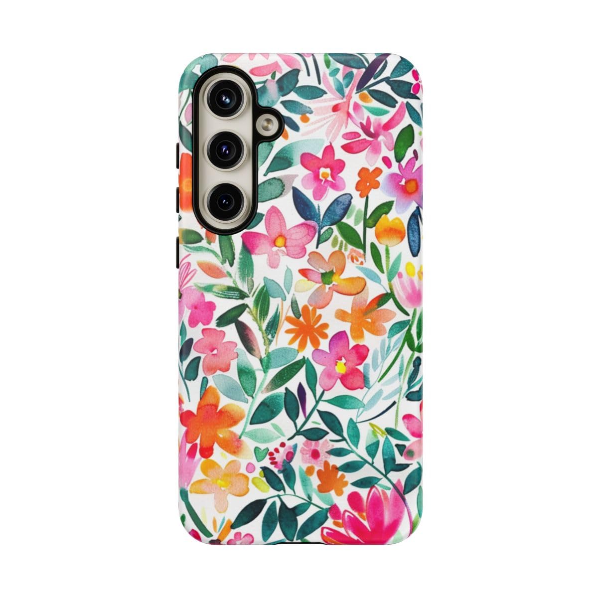 Coque aquarelle colorée Samsung S24 Plus fine et rigide - 5