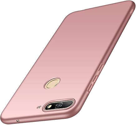 AOBOK Funda Huawei Honor 7A, Ultra Slim Anti-Rasgu?o y Resistente Huellas Dactilares Totalmente Protectora Caso de Duro Cover Case - Oro Rosa