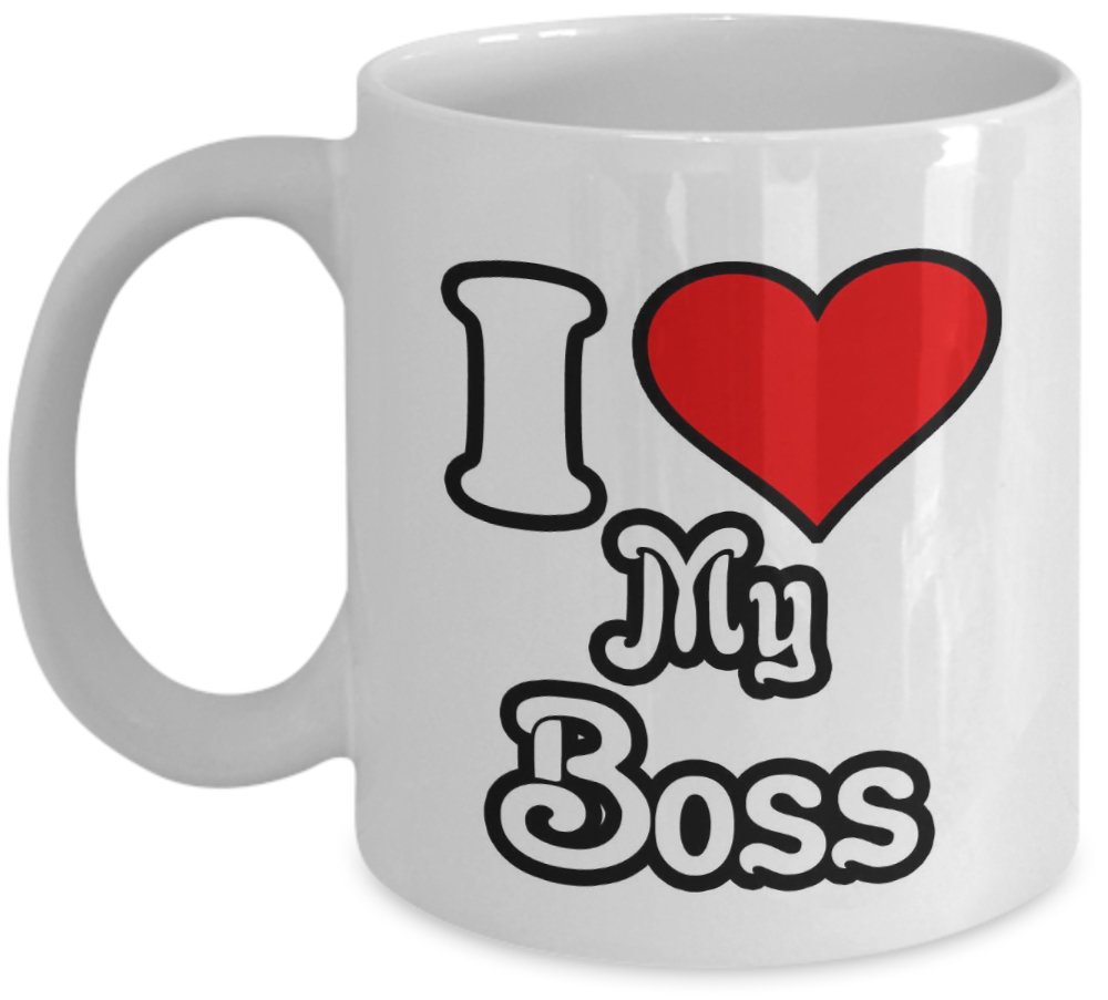 I Love My Boss Office Joke Secret Santa Novelty Gift Mug