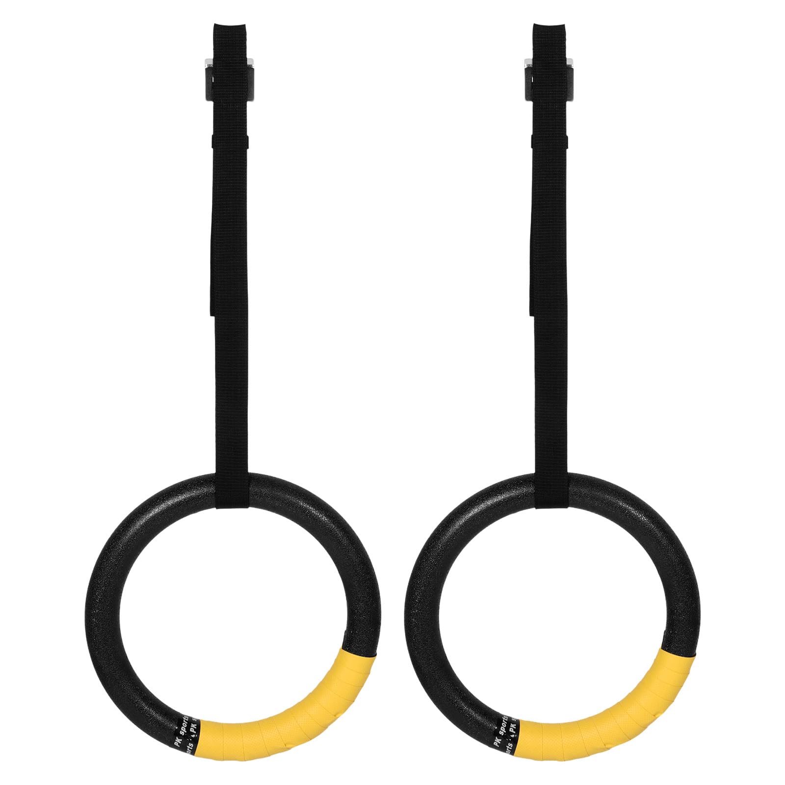YARNOW Anillas de Dominadas Ajustables para Gimnasio en Casa, Anillos de Gimnasia de 0.5 M de Diámetro, Accesorios de Fitness para Entrenamiento Interior y Ejercicios de Fuerza