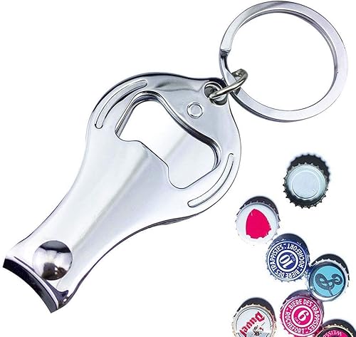 Miniatura 5 de 10 unidades de abrebotellas personalizadas, cortaúñas, llavero versátil y duradero, regalos de fiesta privados personalizados para bodas,