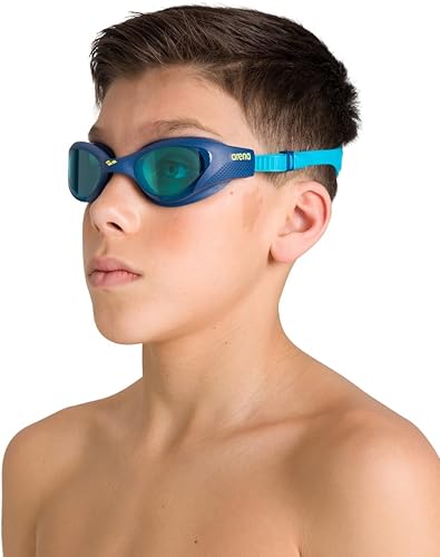 Miniatura 4 de ARENA Gafas de natación unisex para jóvenes de 6 a 12 años, ajuste hermético, sellos a prueba de órbita, con revestimiento antivaho y lente sin