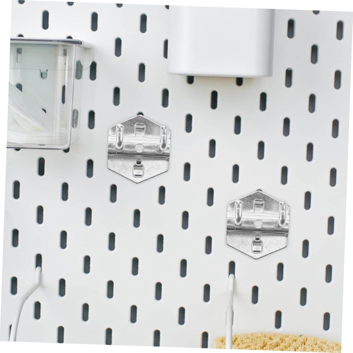 MAGICLULU 6pcs Heavy Duty Pegboard Hooks Space-Saving Utility Hangers for Garage Kitchen Office Organization Sturdy Metal Construction Easy Installation for Tools and Accessories