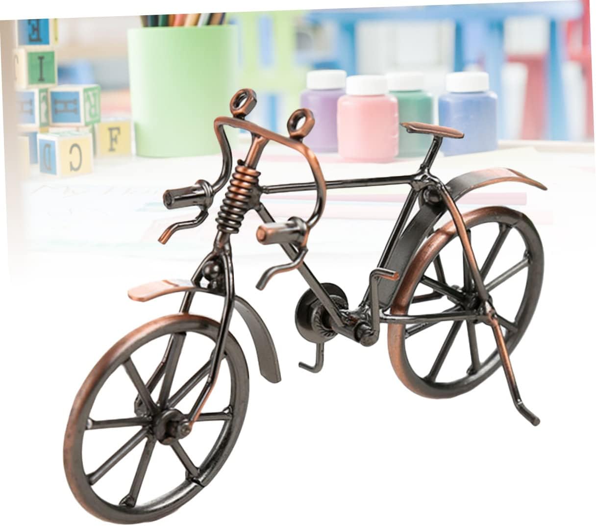 Handmade Metal Art Motorcycle Model Iron Bicycle Decor Home Furnishing