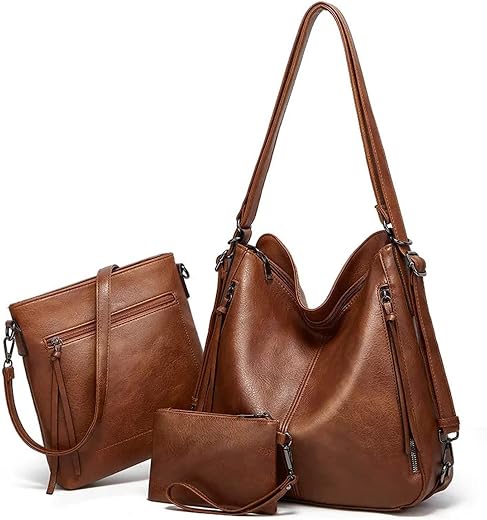 SHOPO Handbags for Women combo | Soft PU Leather | Attractive Ladies Purse | Bags for Women with Long Strap and Wallet (3 ...