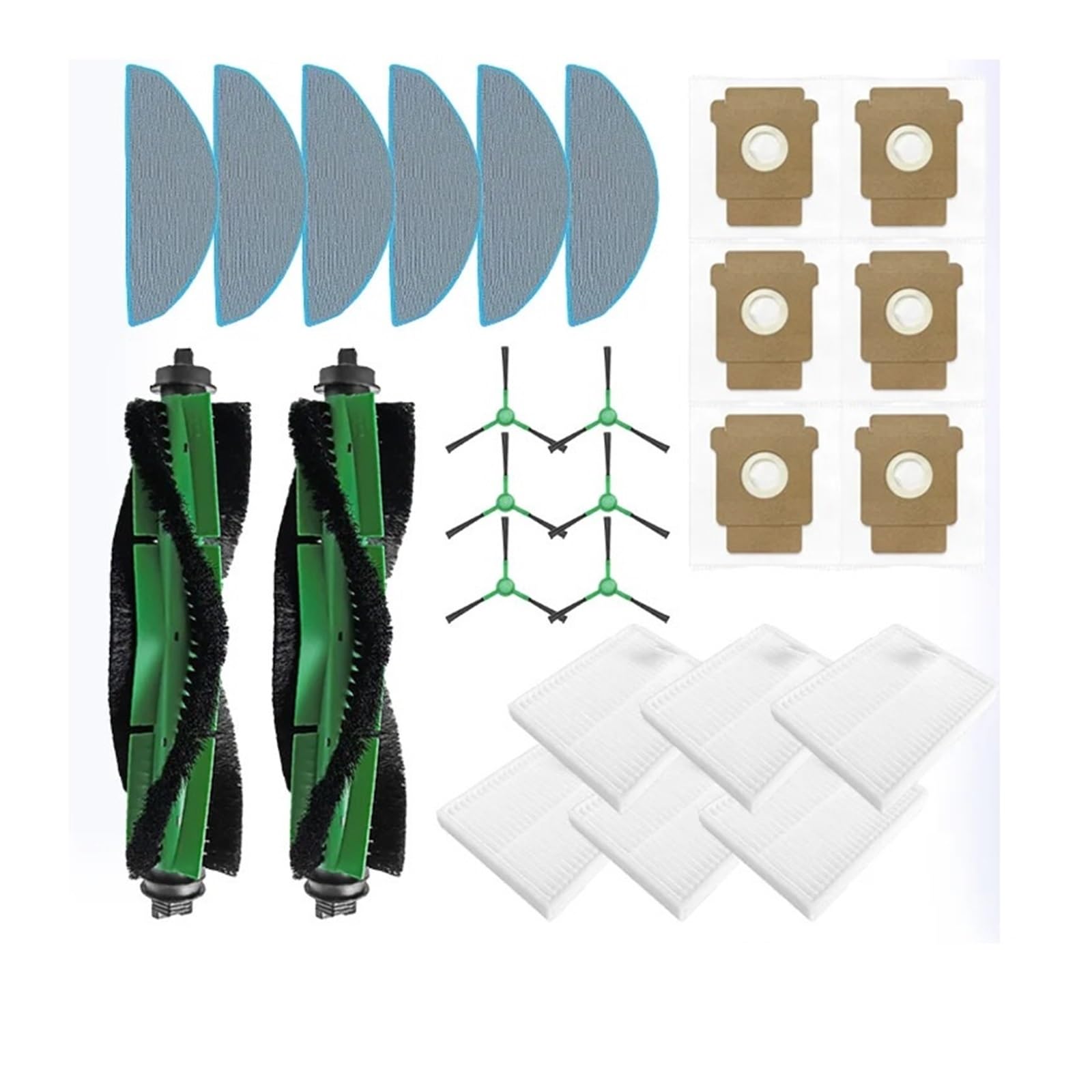 Accessori compatibili con iRobot Roomba 105 Combo, Roomba Combo Essential / 2 Essential Y0110 /Y0112/Y0140, parti for aspirapolvere robot(Set 10)