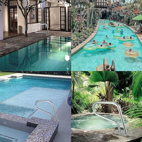 Barandal para piscina de acero inoxidable miniatura 7