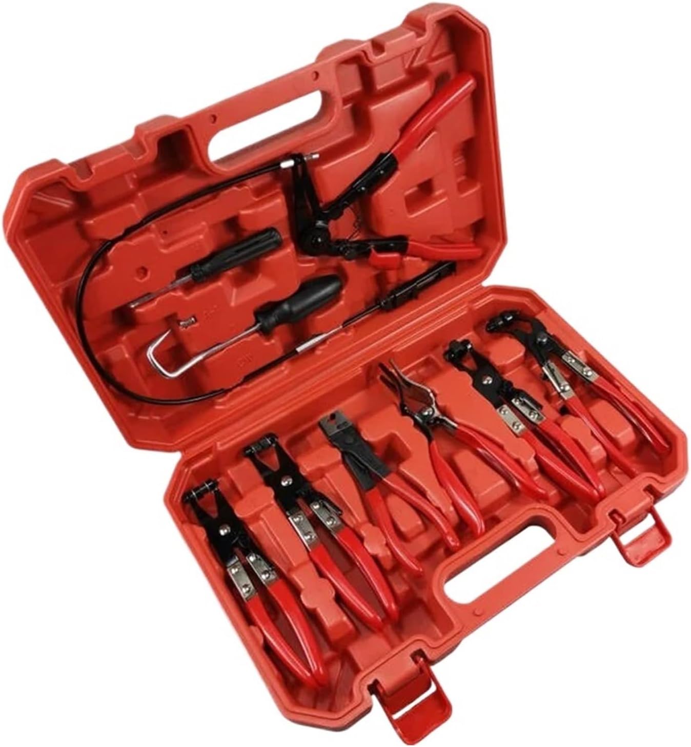 9Pcs Hose Clamp Ring Plier Clip Set Flexible Cable Plier Swivel Jaw Tool Remover Auto Hand Tool Set