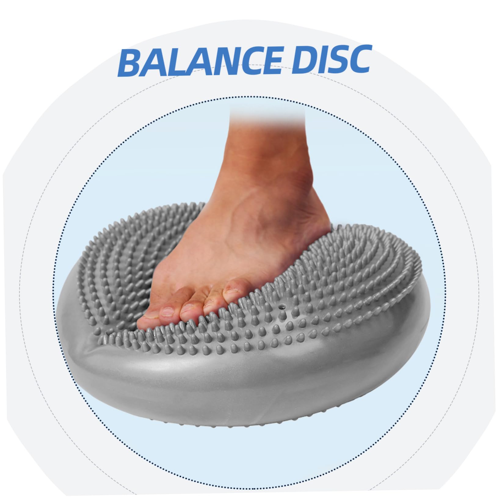 HEMOTON Cuscino Oscillante Gonfiabile per Stabilità Disco Oscillante Extra Spesso Sedile Ergonomico Pompa Manuale Inclusa