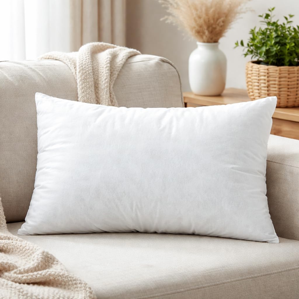 R home Ultra Soft Microfibre Cushion Filler | Rectangular Cushion Inserts for Sofa, Bed and Lounge | 12x20 Inch, 30X50 Cm | Rectangle Throw Cushion Filler | Super Soft and Premium (1)-image-7