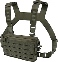 Chest Bag, Sports Chest Bag, Shoulder Vest for Gym, Beach, Urban Hunting, Climbing, Hiking, green