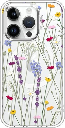 Miniatura 1 de MOSNOVO Funda compatible con Magsafe diseñada para iPhone 14 Pro, Buffertech impacto de caída de 6.6 pies, parachoques protector de TPU a prueba de