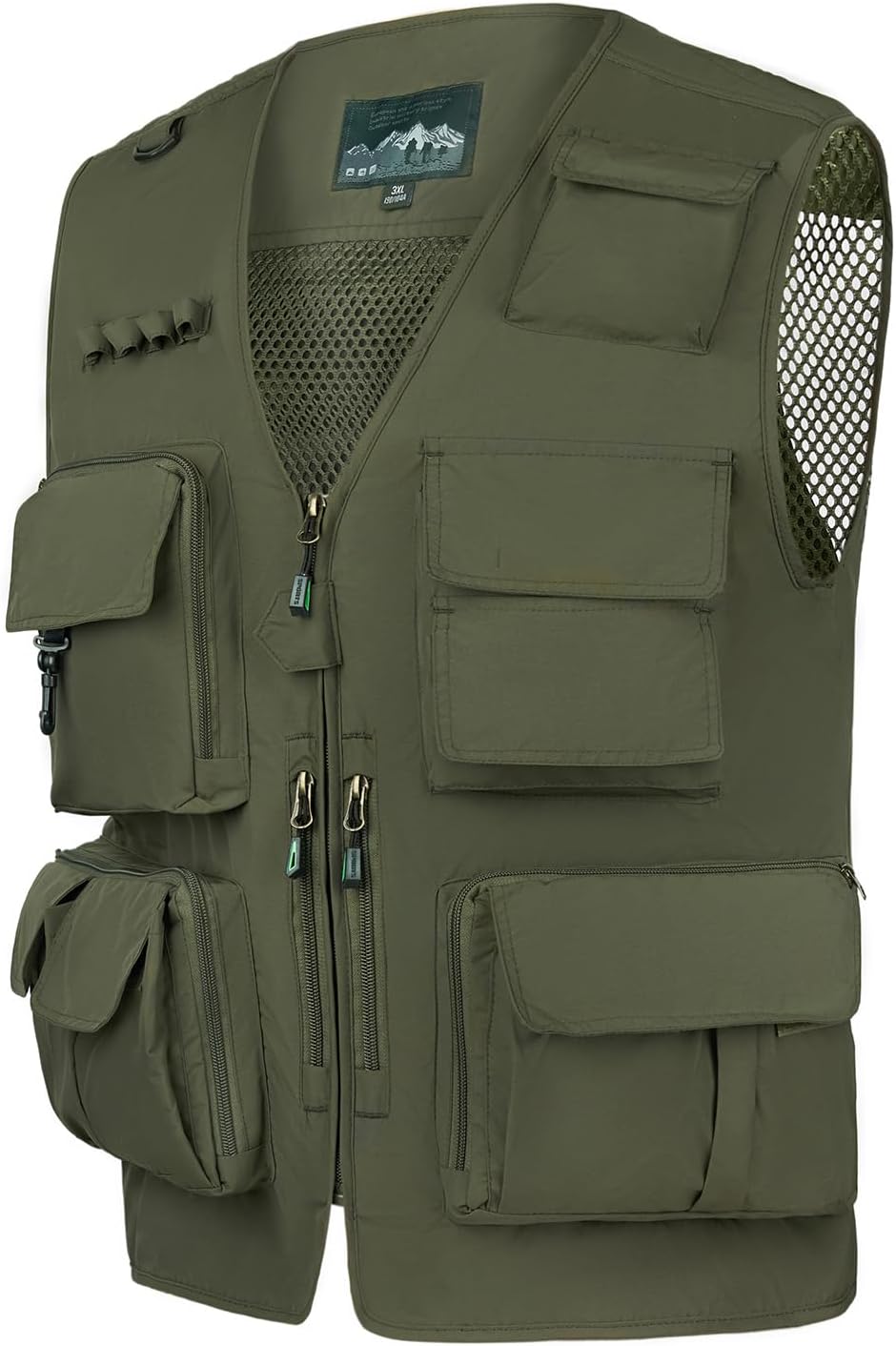 AOTORR Mens Outdoor Work Safari Cargo Photo Travel Fishing Vests for Men with Multi-pockets - Image 2