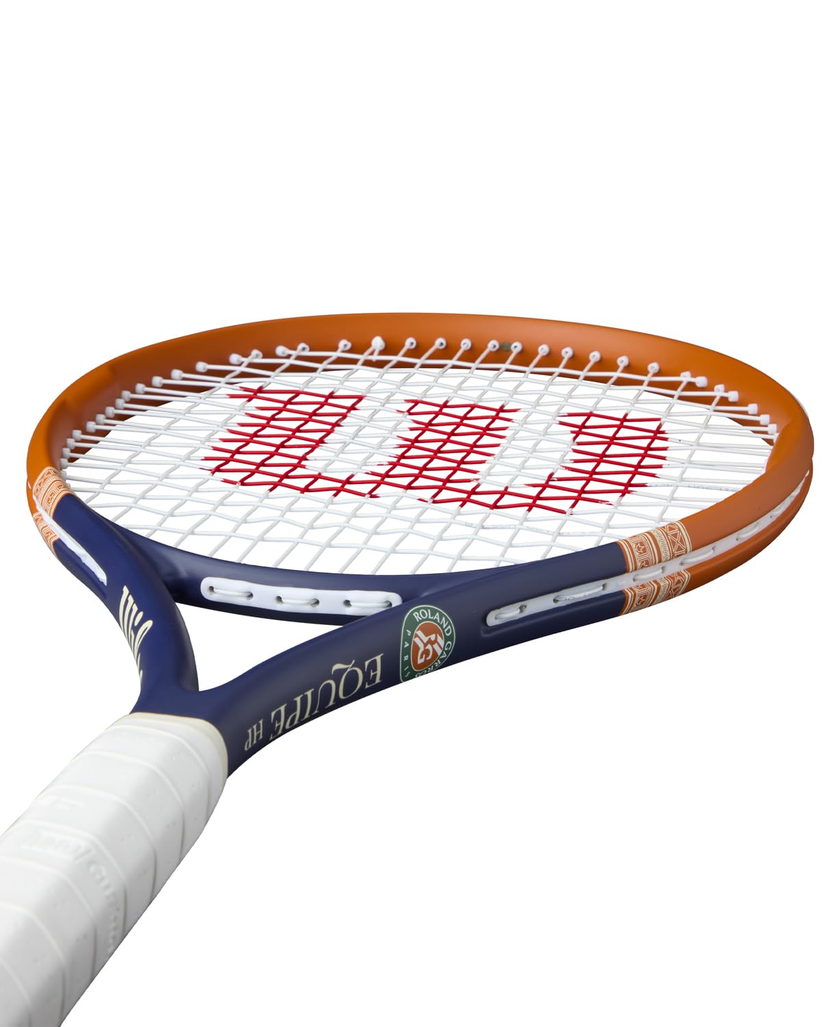 Wilson Racchetta da Tennis Roland-Garros 2026 Equipe HP, Adatta a Giocatori Competitivi con Impugnatura Cushion-Aire per un Controllo Sicuro, Blu Navy/Arancione, Grip 3