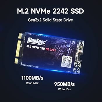 Amazon.com: KingSpec 1TB M.2 NVMe SSD, 2242 PCIe Gen3x2
