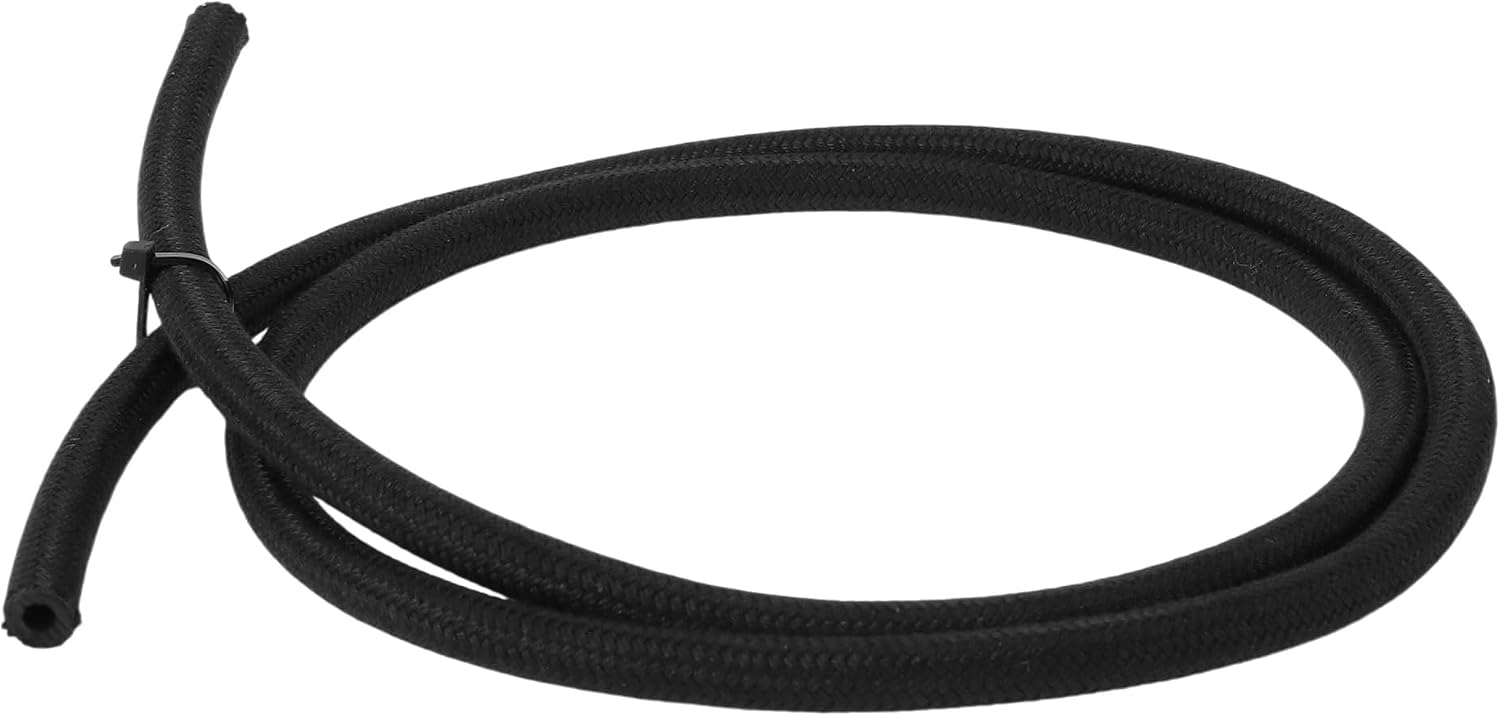 1Pcs 1/8 Fuel Line Hose 4ft Vacuum Hose Automotive Fuel Hose 1/8"ID 2/7"OD NPR Rubber,Nylon Braided