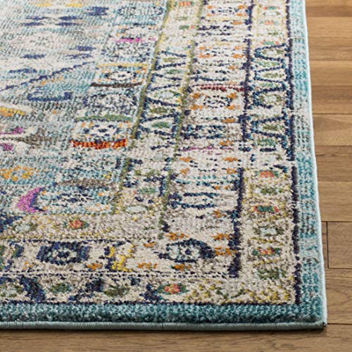 Tapete SAFAVIEH Monaco 4' x 5'7" Azul Gris miniatura 4
