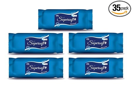 CPLSUPERSOFT 100% cotton Rash Free xxl Sanitary Pads Medium Flow to Heavy Flow 35 pads